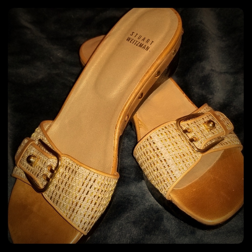 Size 10 Stuart Weitzman slides